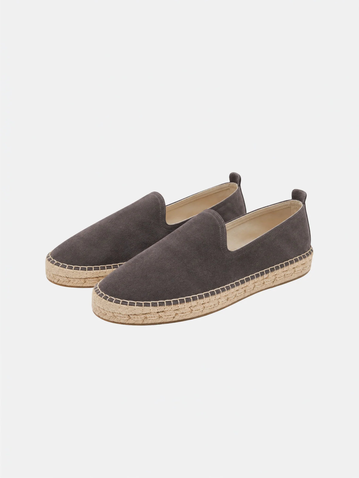 The Espadrille - Light Grey Suede