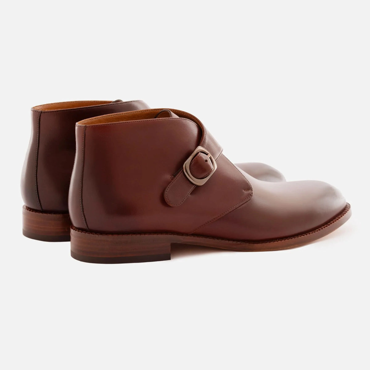 Men’s Gregory Buckle Boots in Premium Full-Grain Leather
