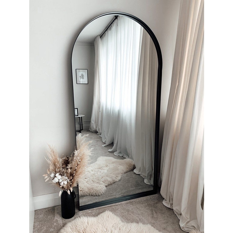 Arcus Mirror – Full-length mirror with black metal arch (170 cm x 80 cm)