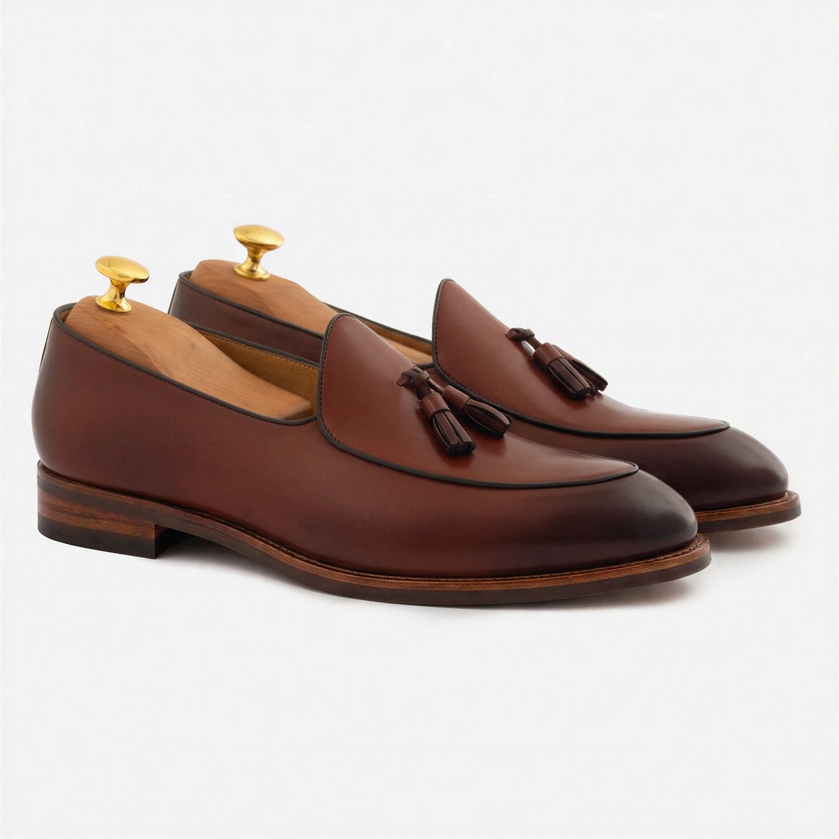Perry Men's Belgian Loafer in Premium Full-Grain Leather