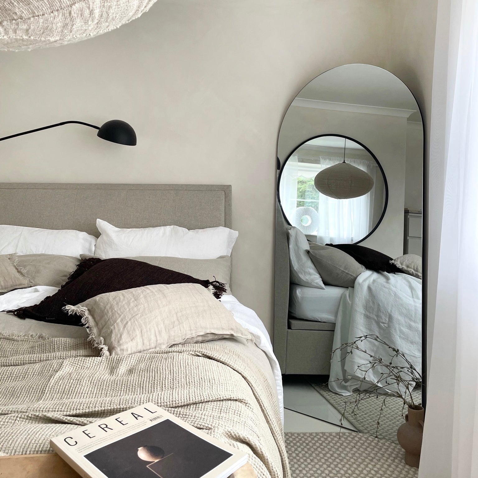 Edge Mirror – Large Full-Length Curved Frameless Mirror (179 cm x 80 cm)