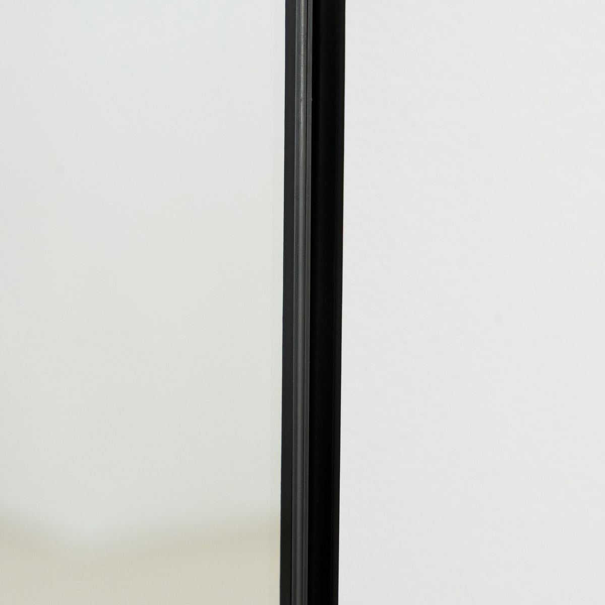 Theo Mirror - Large black curved metal full-length mirror 160cm x 50cm