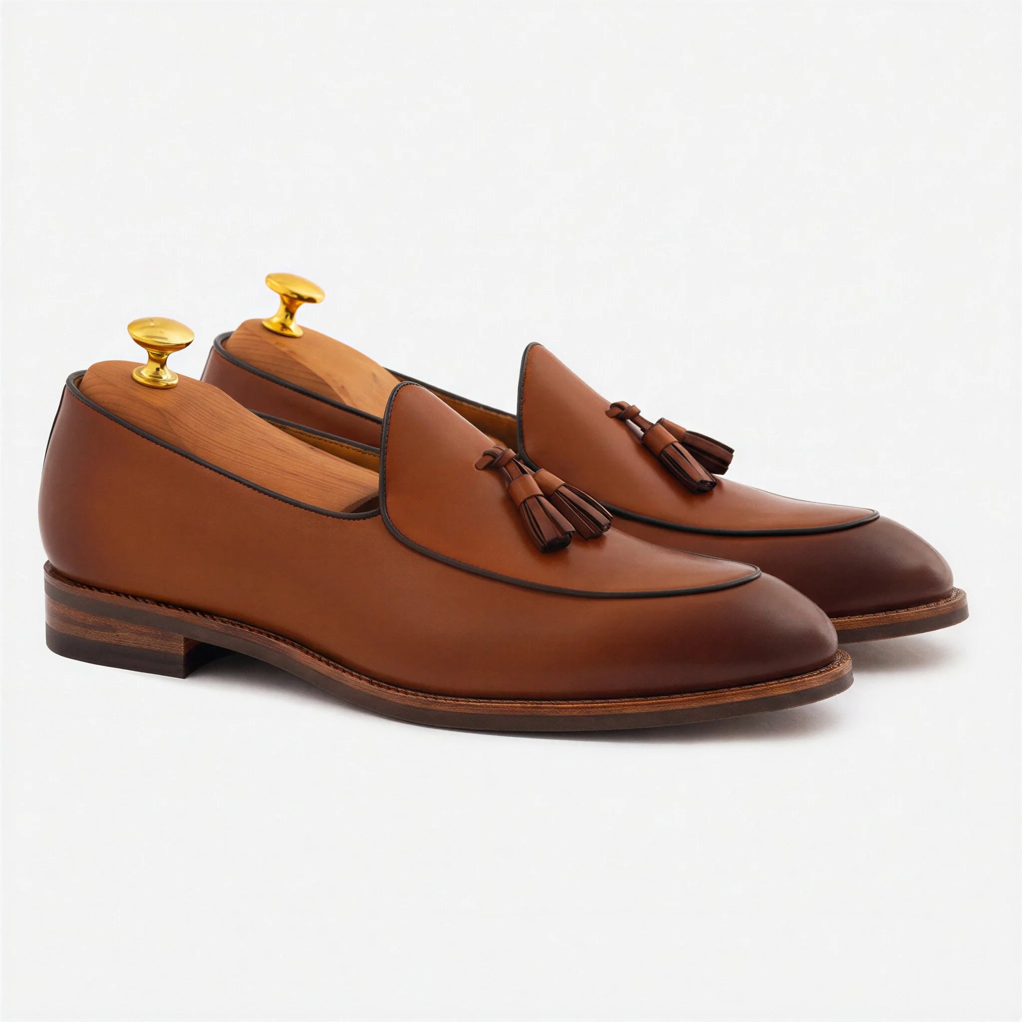 Perry Men's Belgian Loafer in Premium Full-Grain Leather