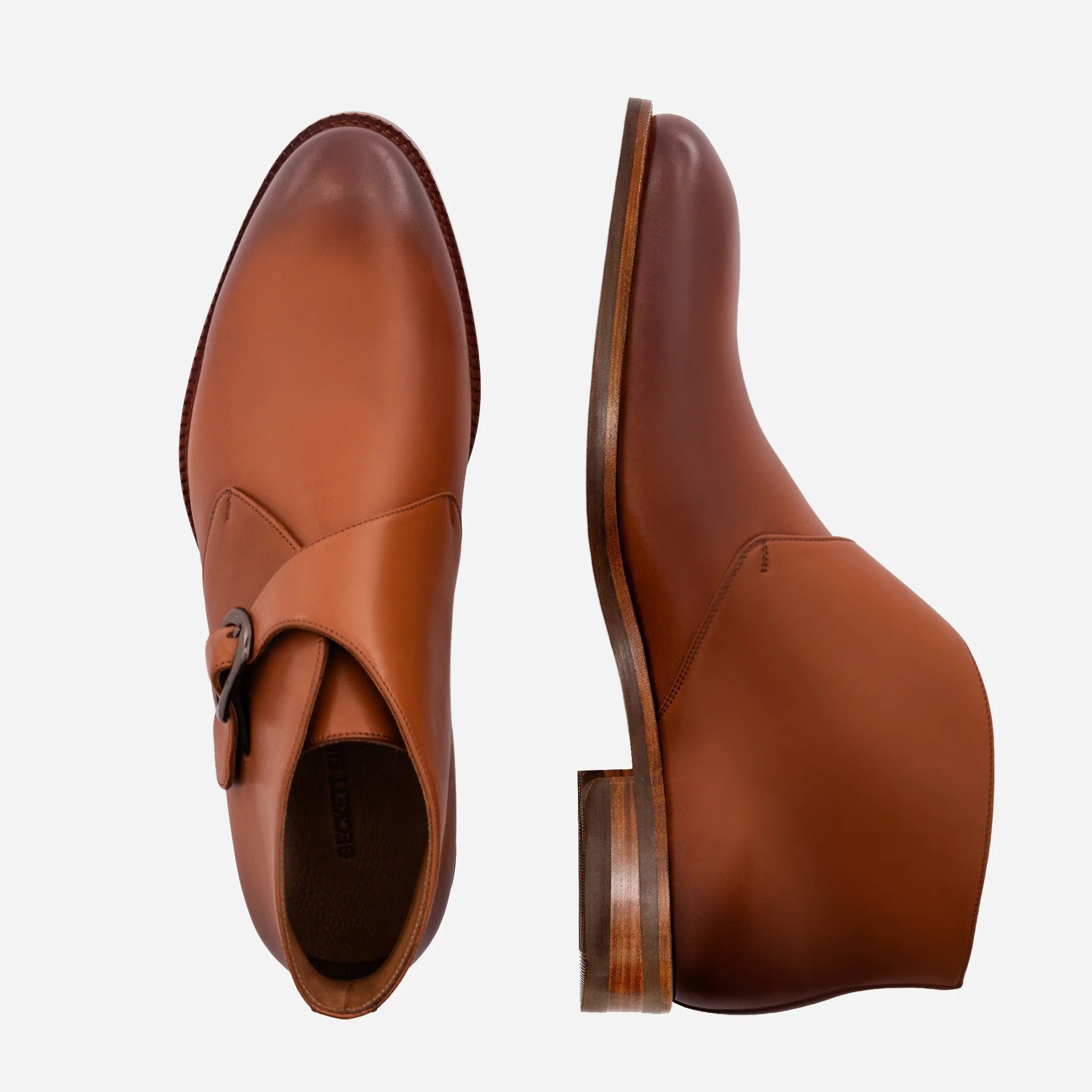 Men’s Gregory Buckle Boots in Premium Full-Grain Leather