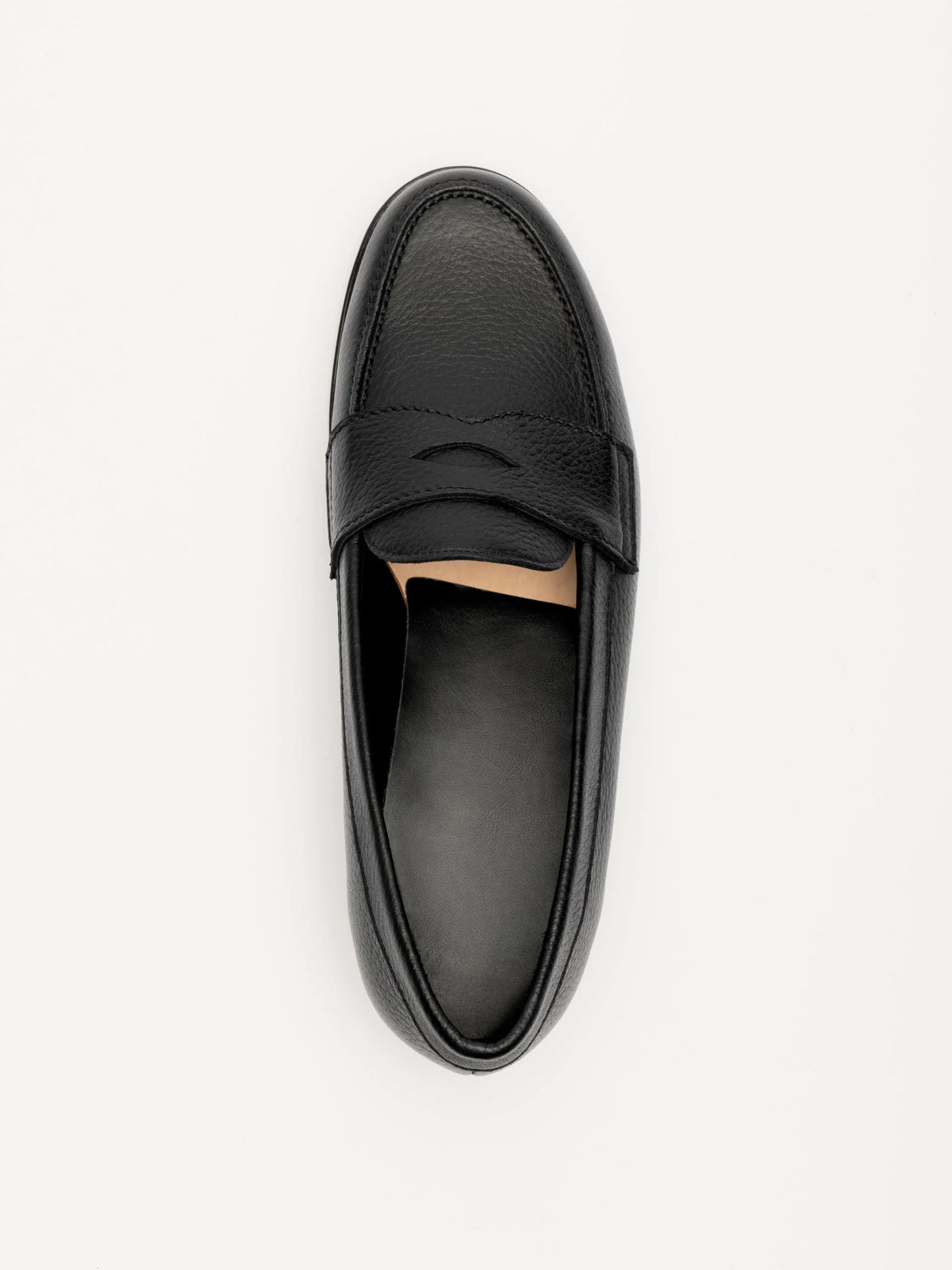 The Ivy Loafer - Black Grain
