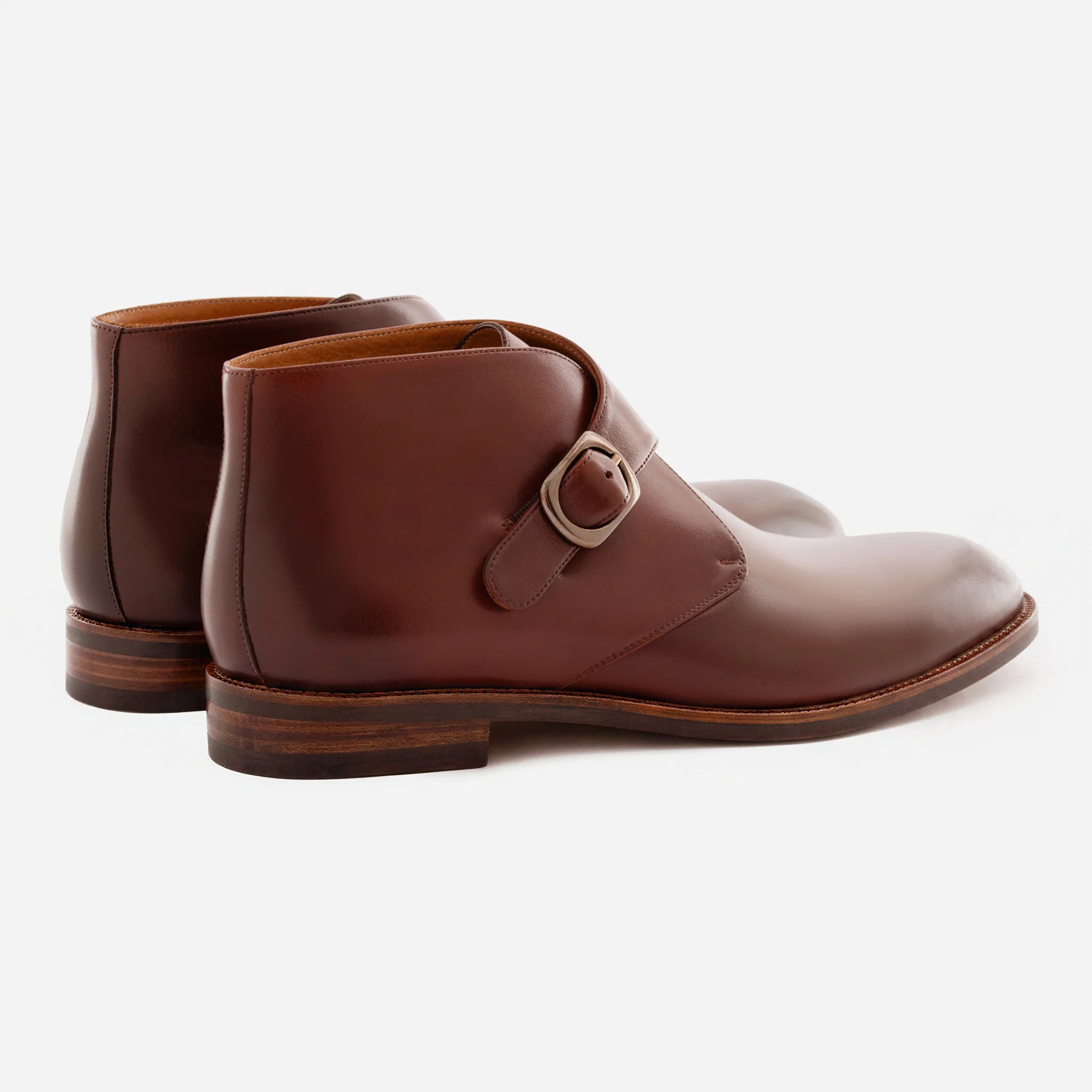 Men’s Gregory Buckle Boots in Premium Full-Grain Leather