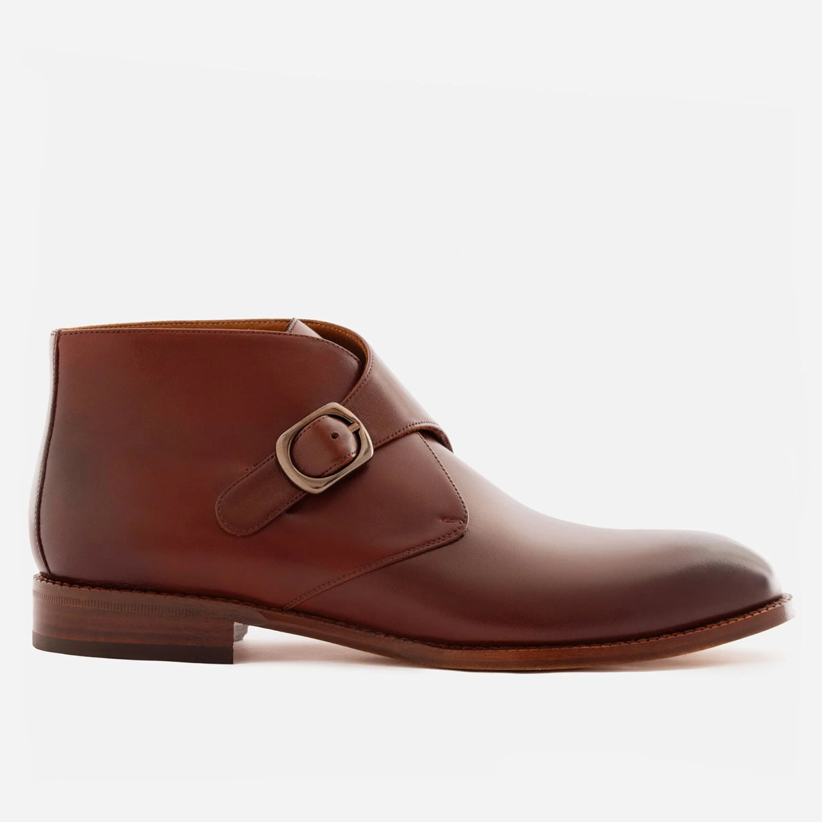 Men’s Gregory Buckle Boots in Premium Full-Grain Leather
