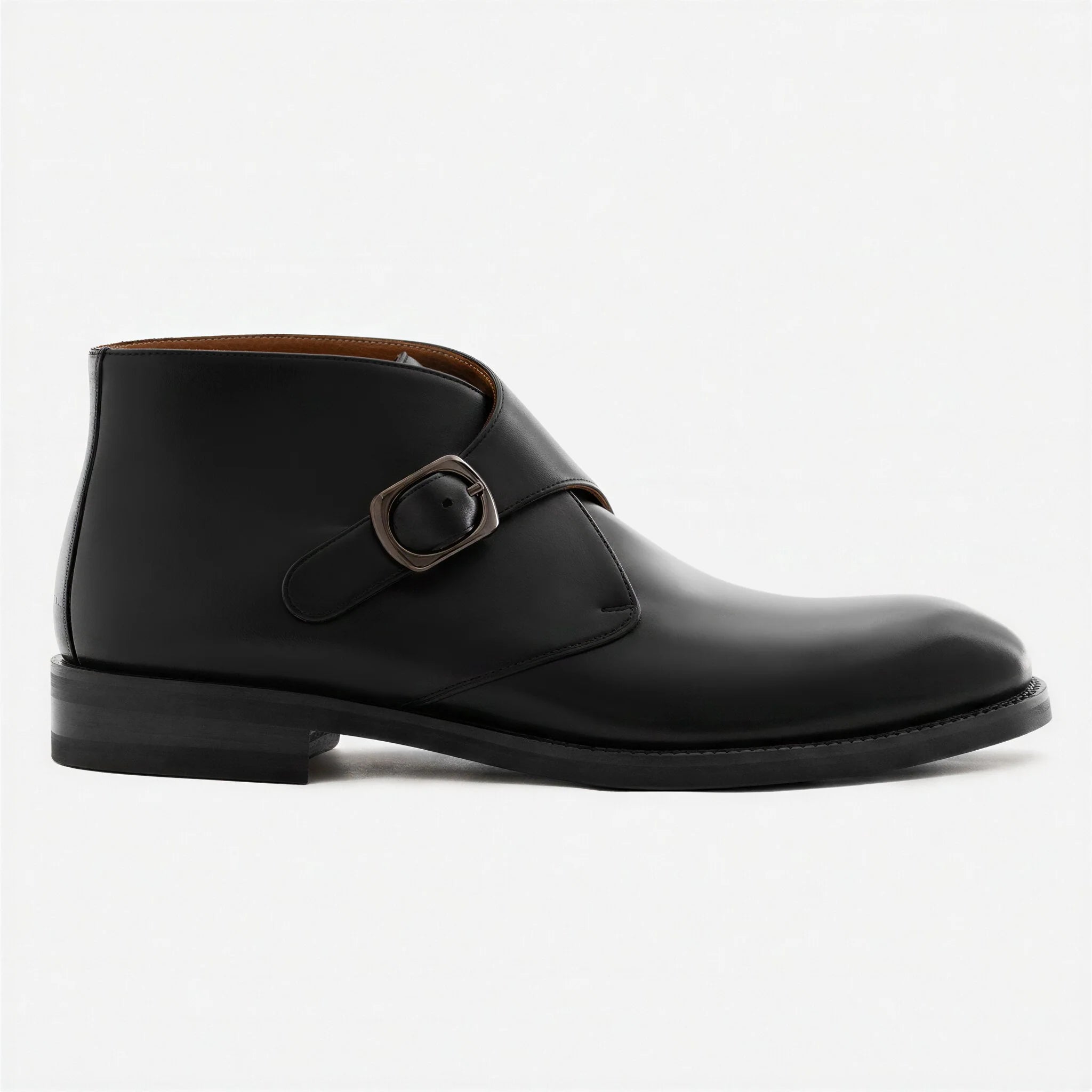 Men’s Gregory Buckle Boots in Premium Full-Grain Leather