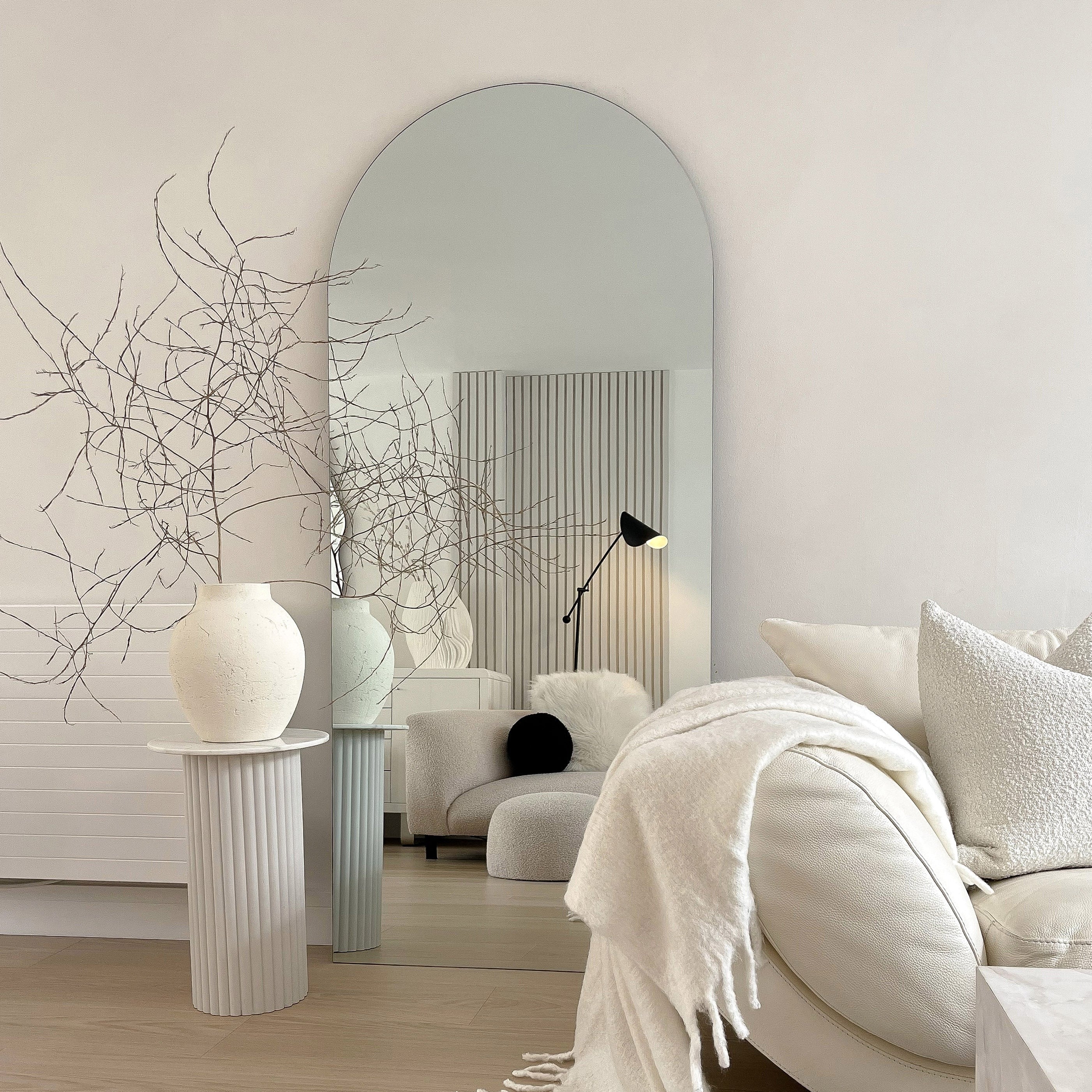 Edge Mirror – Large Full-Length Curved Frameless Mirror (179 cm x 80 cm)