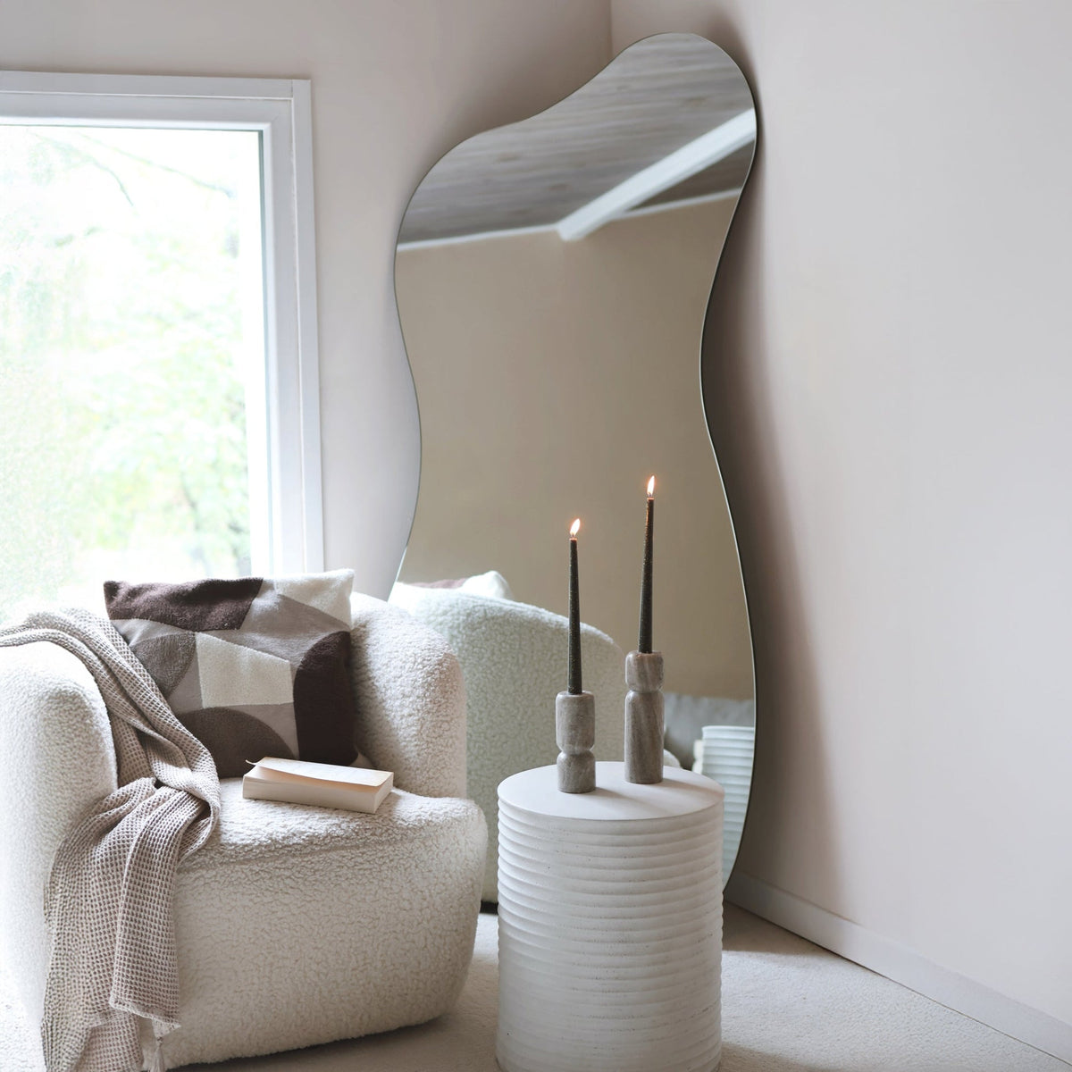 Edge Mirror – Frameless full-length pond-style mirror (170 cm x 80 cm)