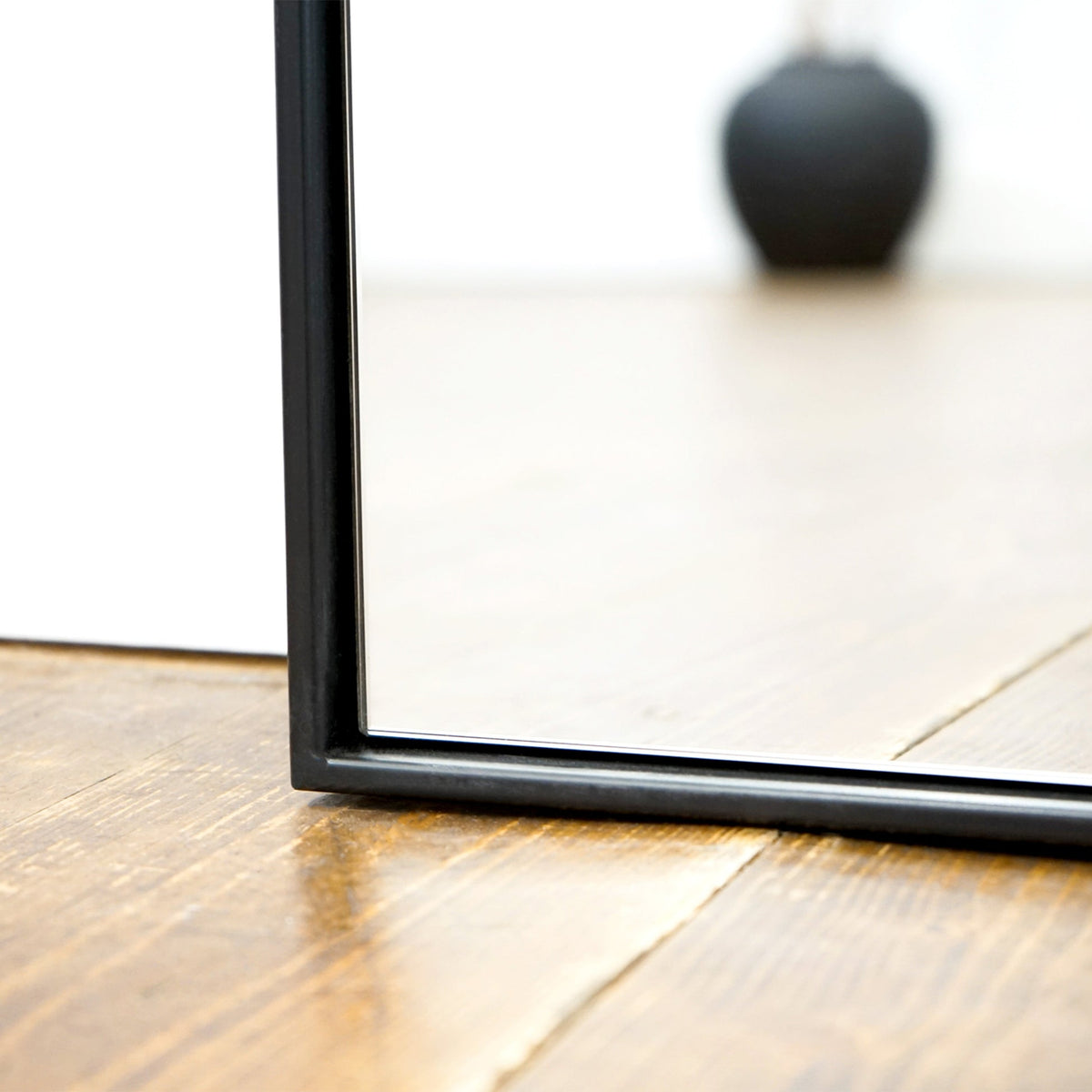 Theo Mirror – Extra large black metal full-length mirror (190 cm x 120 cm)