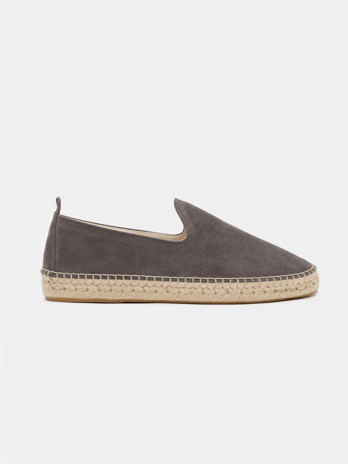 The Espadrille - Light Grey Suede