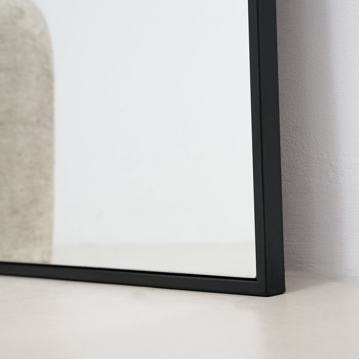 Liberty Mirror - Large Black Arched Metal Mirror 160cm x 60cm