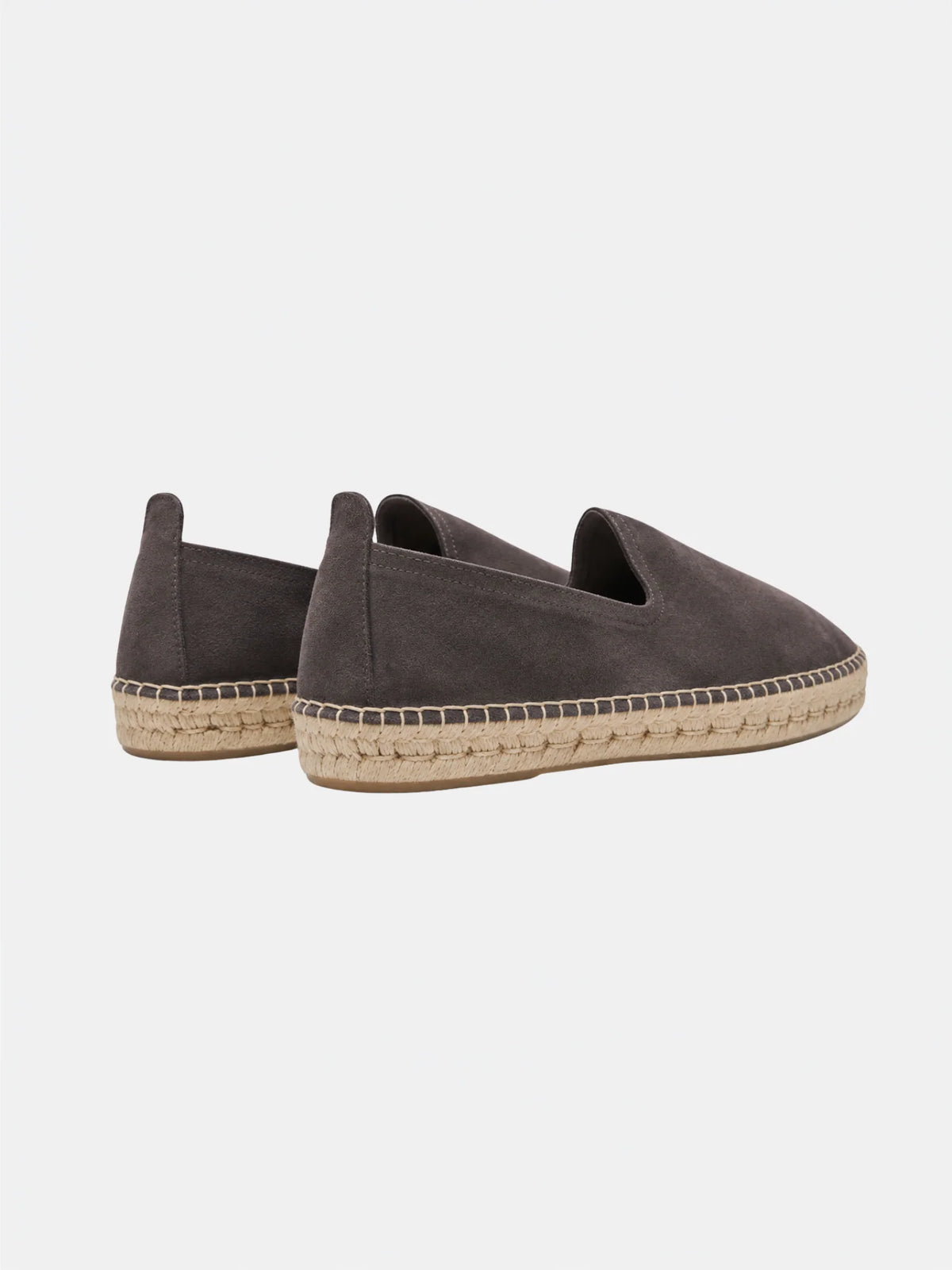 The Espadrille - Light Grey Suede