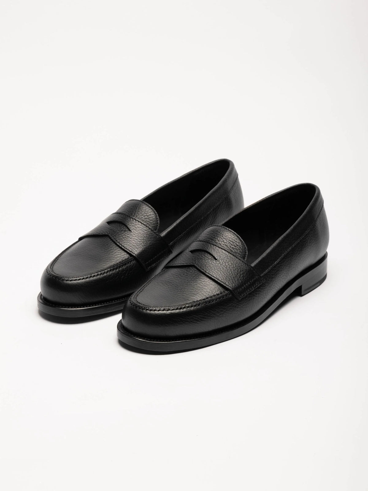 The Ivy Loafer - Black Grain