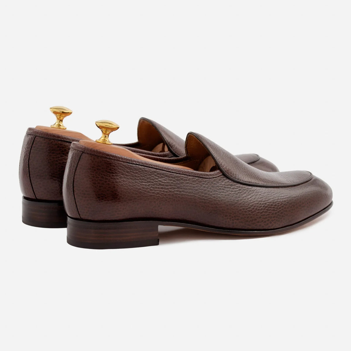 Men's Vincent Belgian Loafers – Premium Pebbled Leather