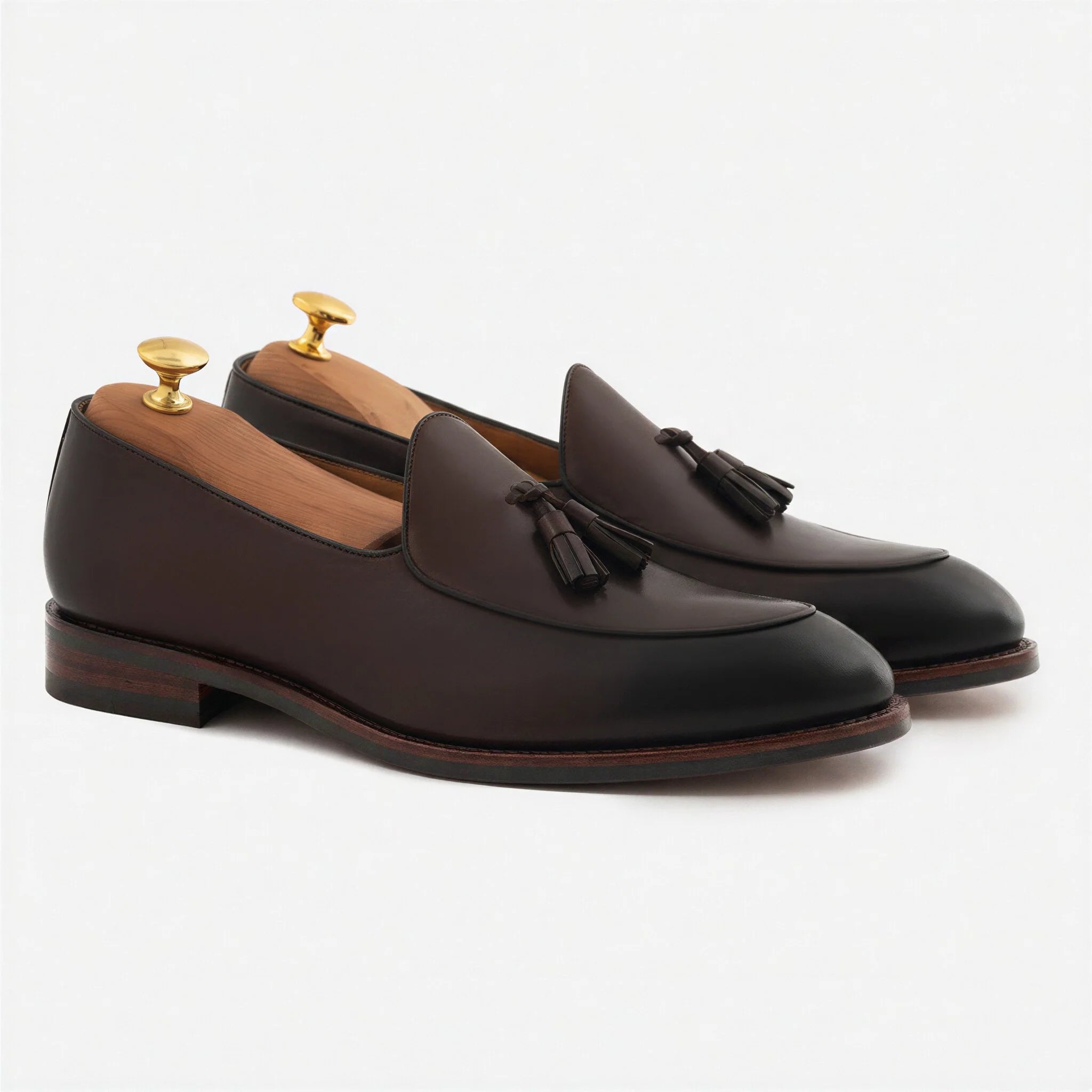 Perry Men's Belgian Loafer in Premium Full-Grain Leather