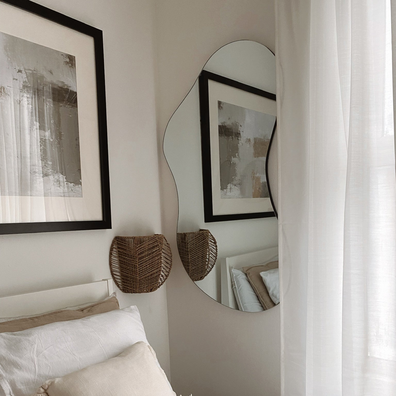 Edge Mirror – Large Irregular Frameless Lake Style Mirror (120 cm x 70 cm)