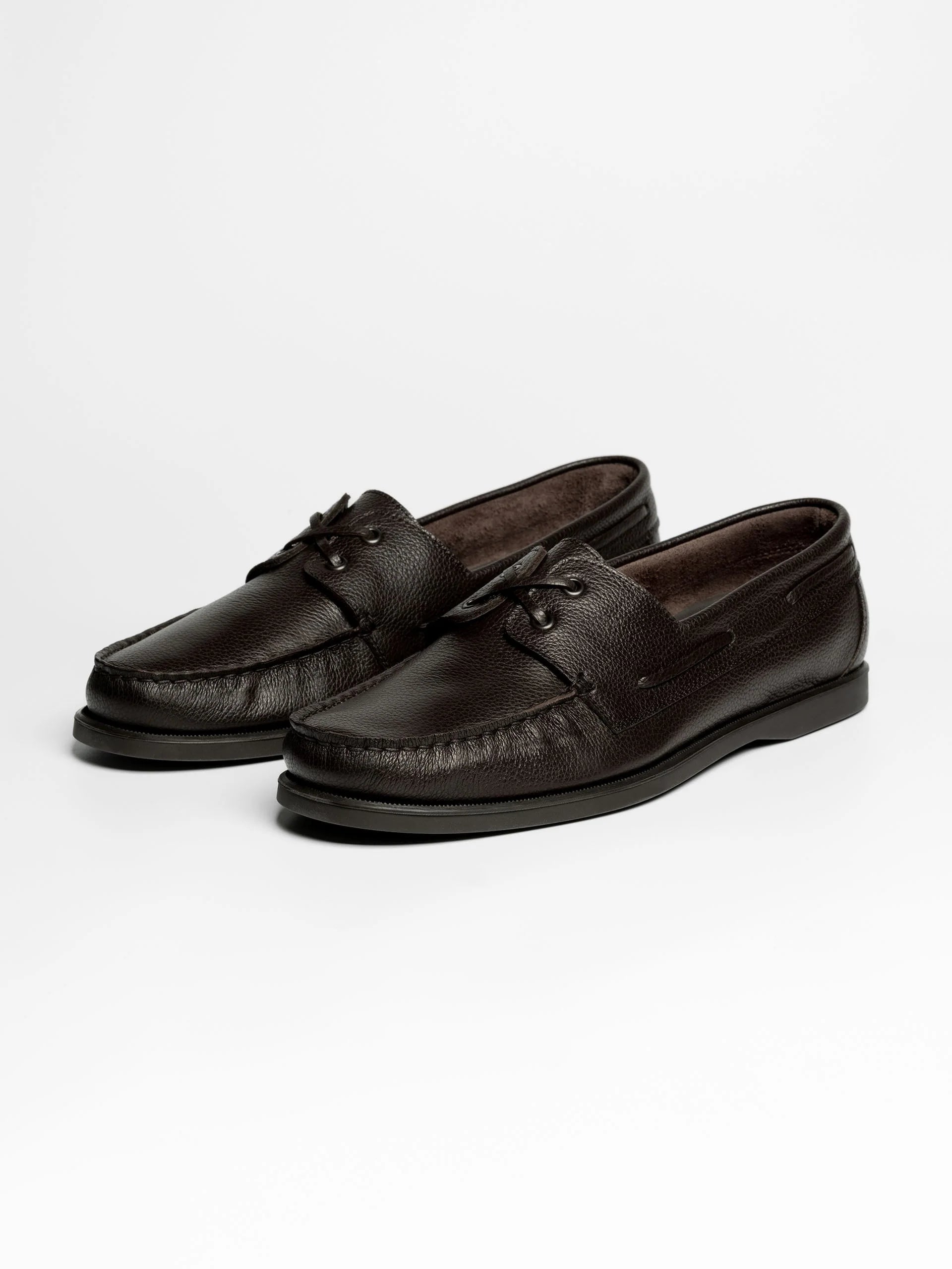 The Boat Shoe - Brown Grain