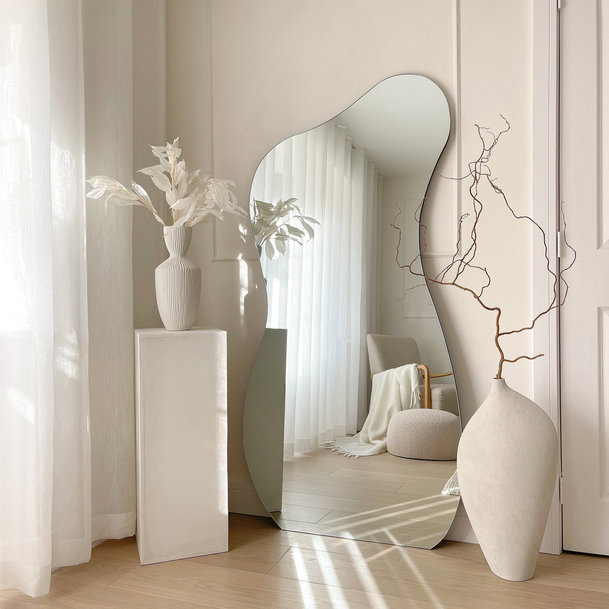 Edge Mirror – Frameless full-length pond-style mirror (170 cm x 80 cm)