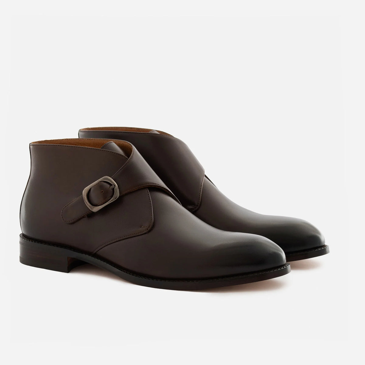 Men’s Gregory Buckle Boots in Premium Full-Grain Leather
