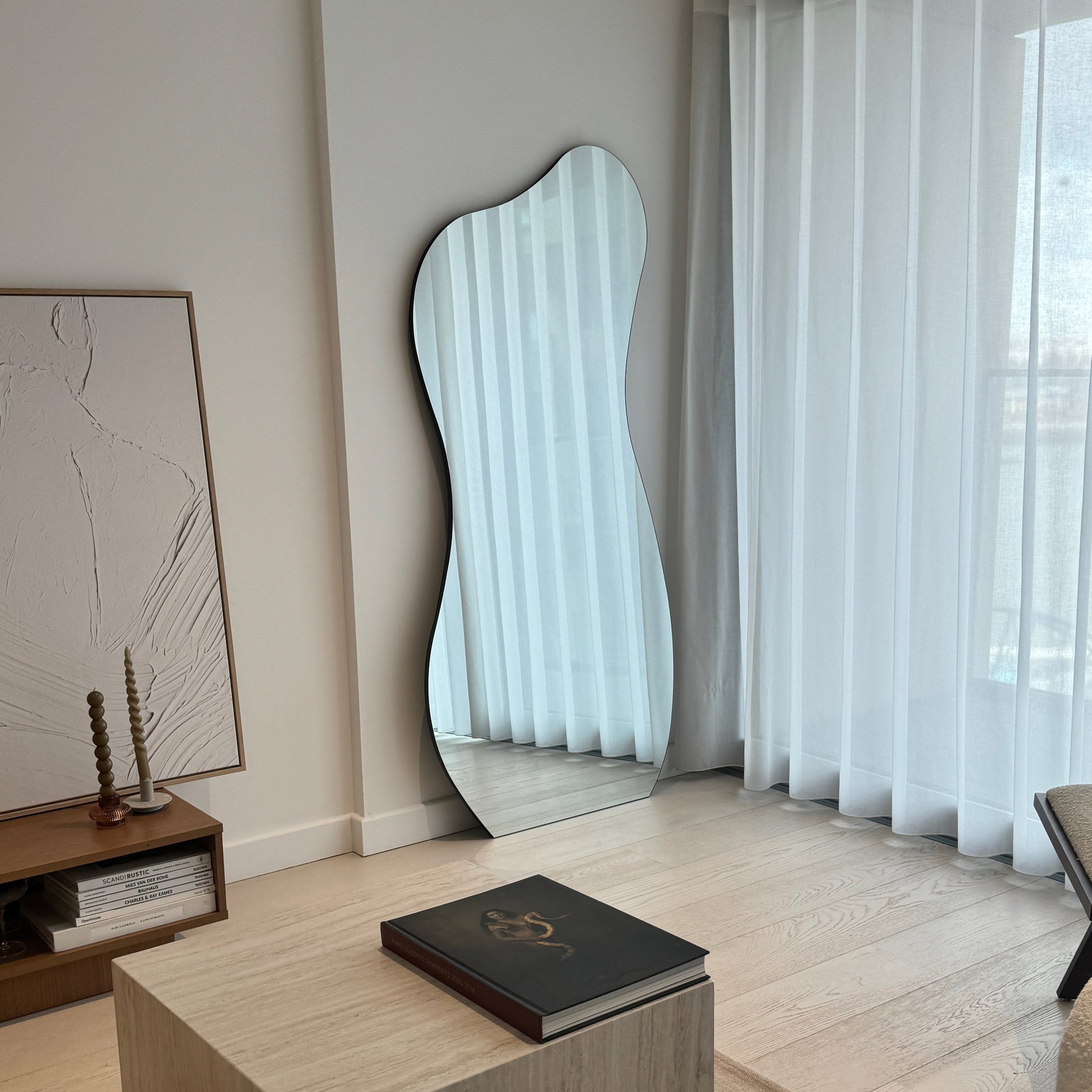 Edge Mirror – Frameless full-length pond-style mirror (170 cm x 80 cm)