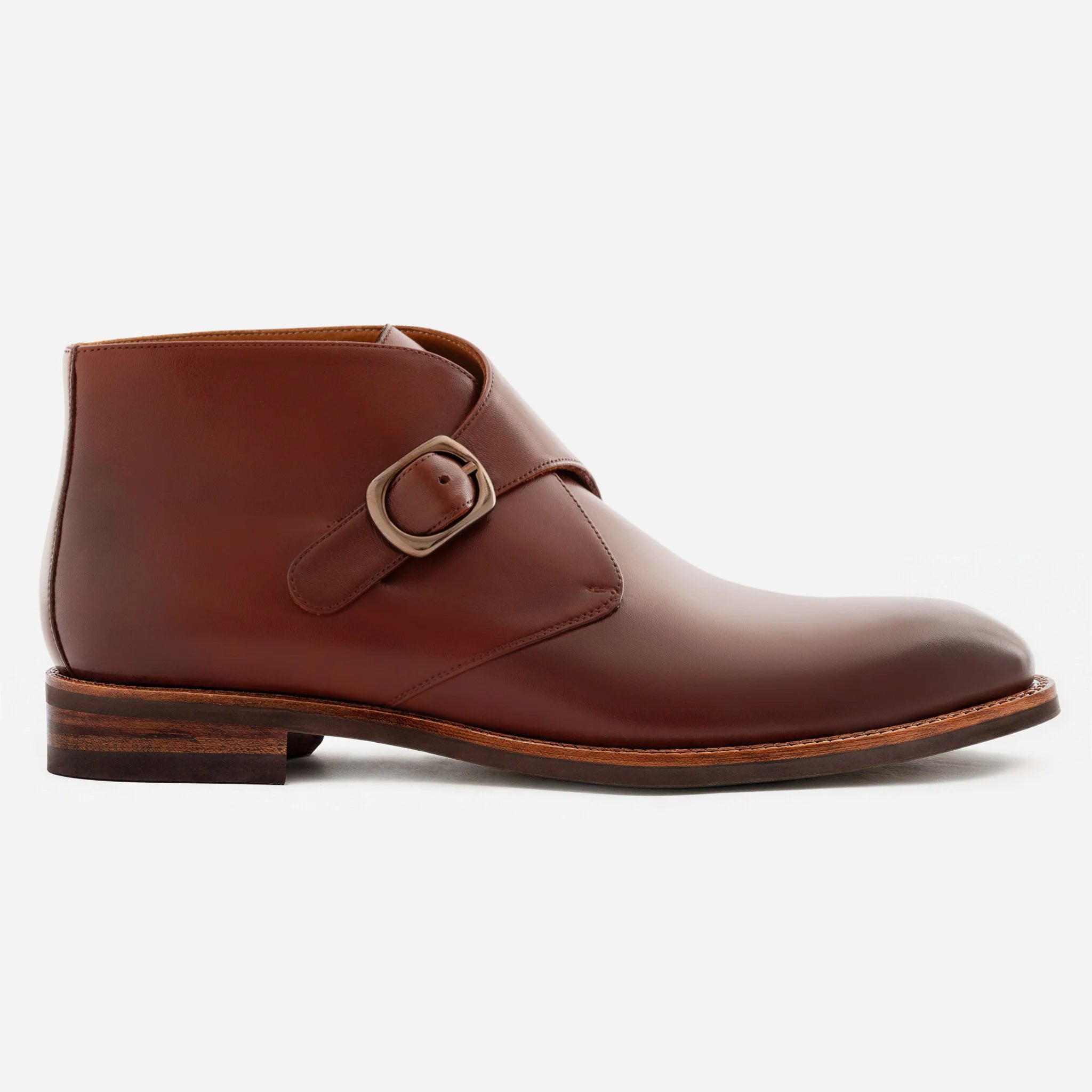 Men’s Gregory Buckle Boots in Premium Full-Grain Leather