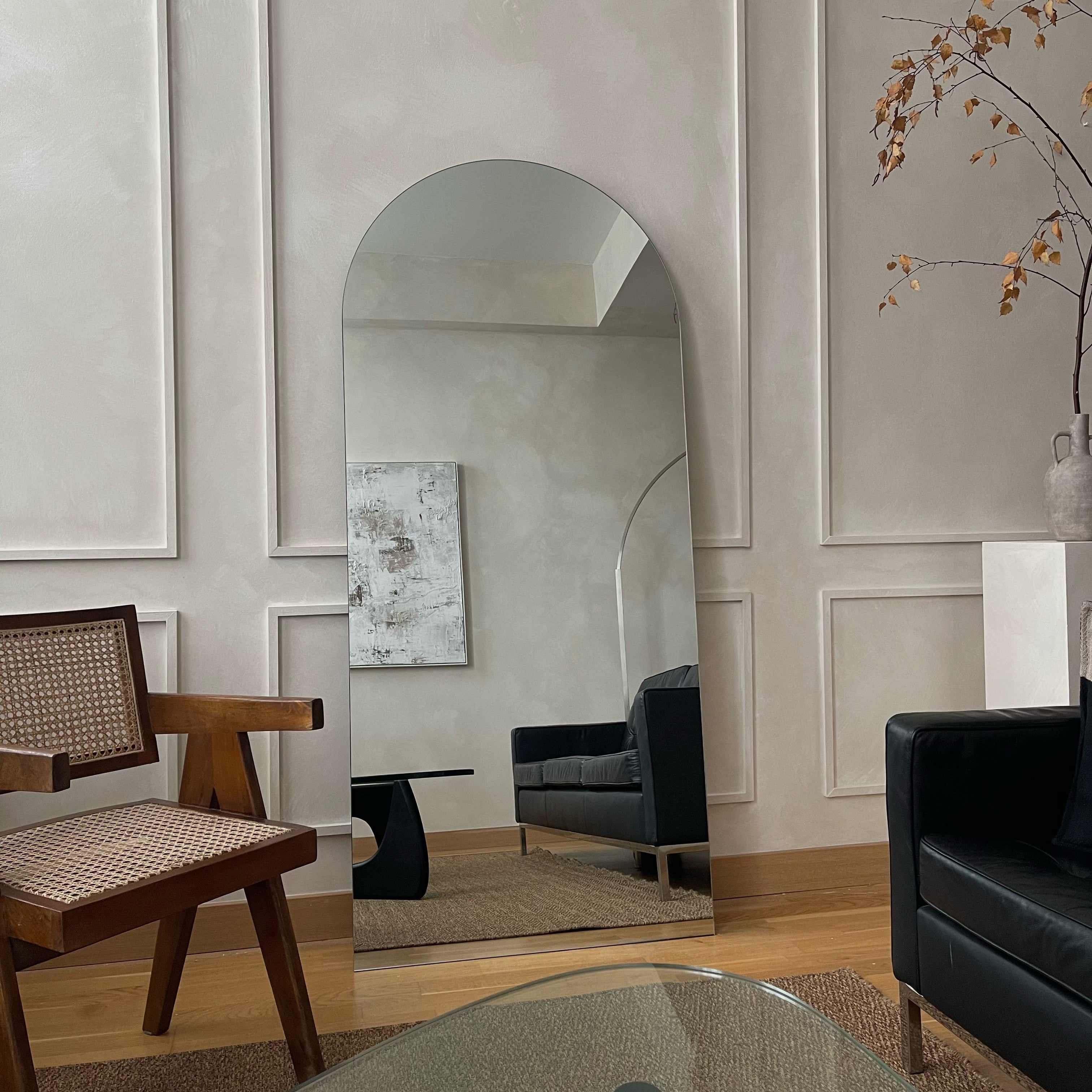 Edge Mirror – Large Full-Length Curved Frameless Mirror (179 cm x 80 cm)