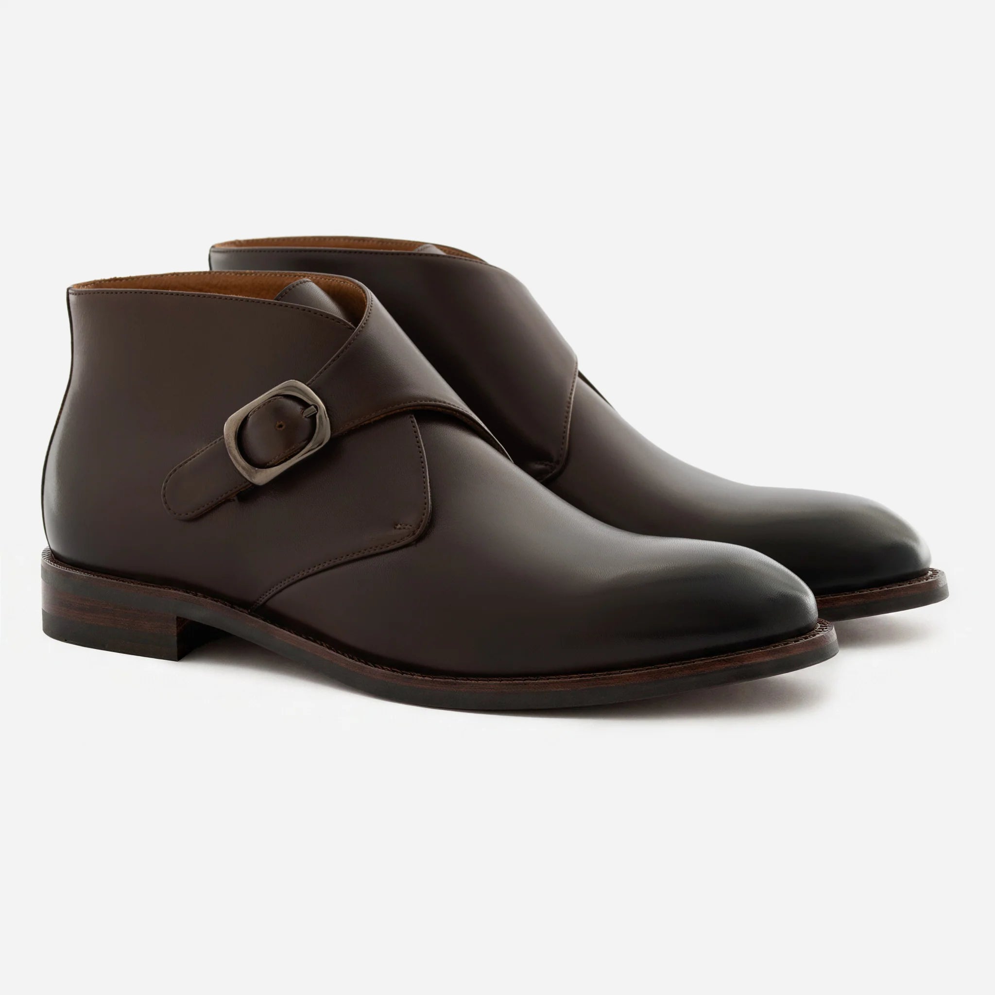 Men’s Gregory Buckle Boots in Premium Full-Grain Leather