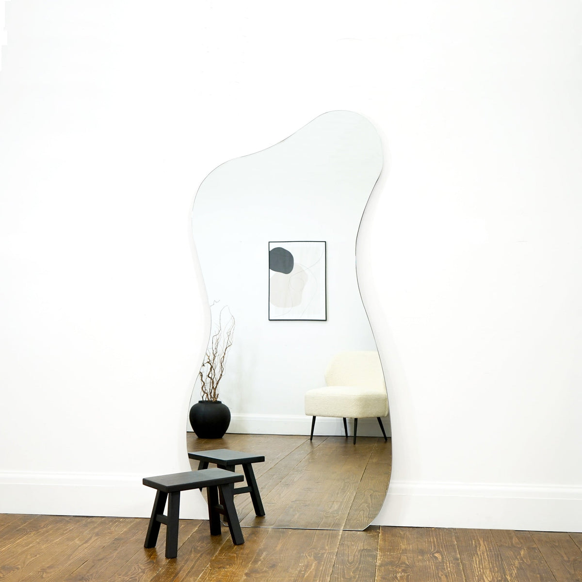 Edge Mirror – Frameless full-length pond-style mirror (170 cm x 80 cm)