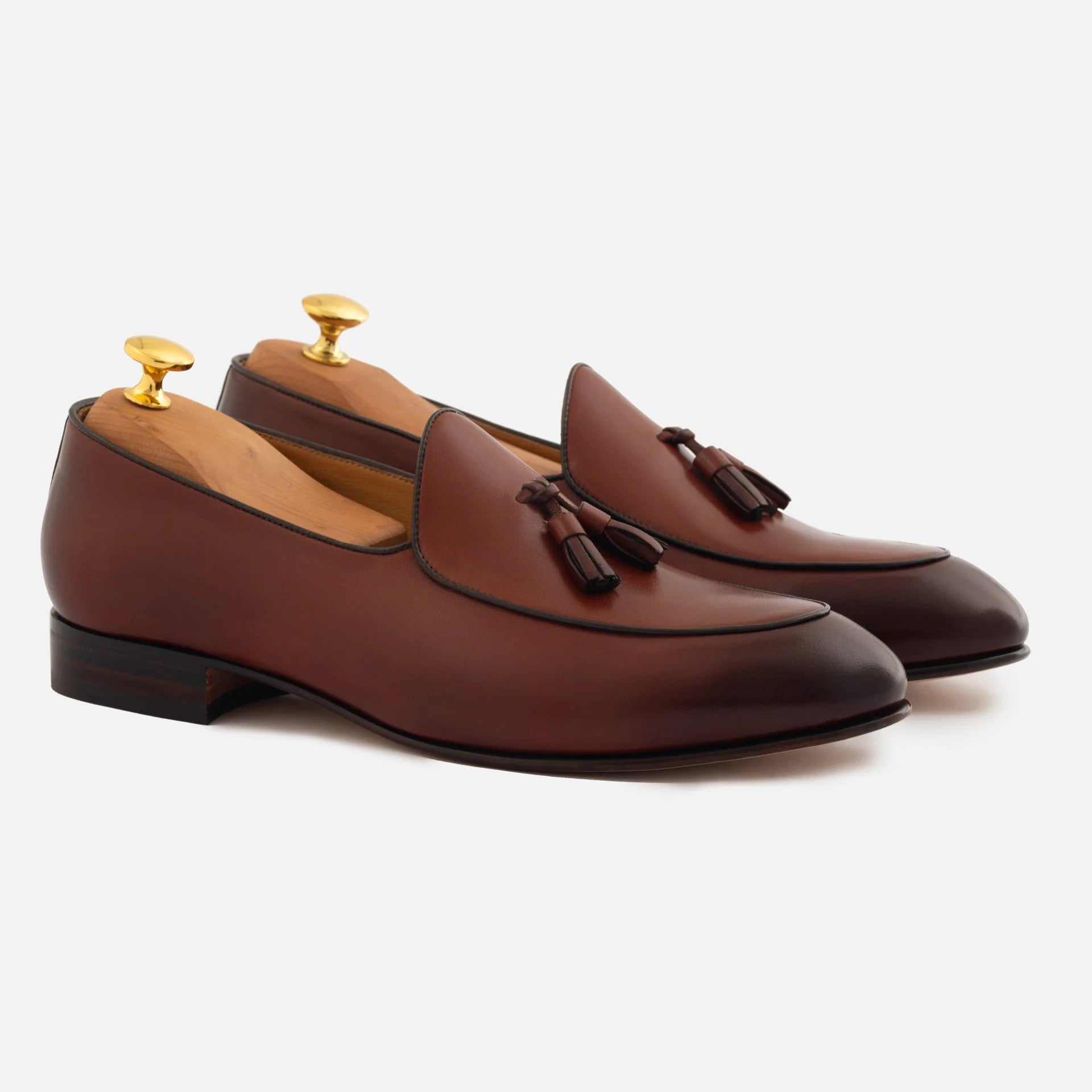 Perry Men's Belgian Loafer in Premium Full-Grain Leather