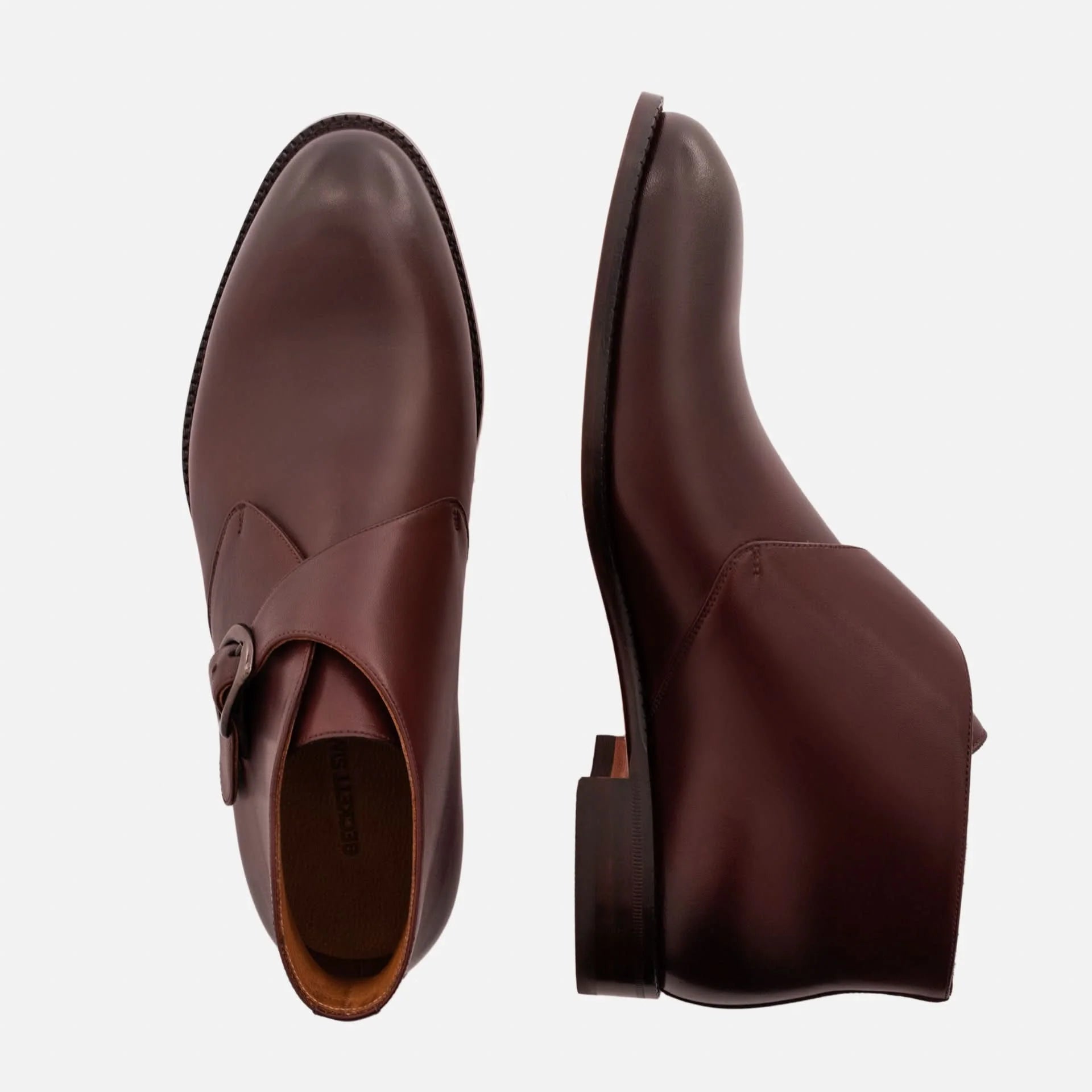 Men’s Gregory Buckle Boots in Premium Full-Grain Leather