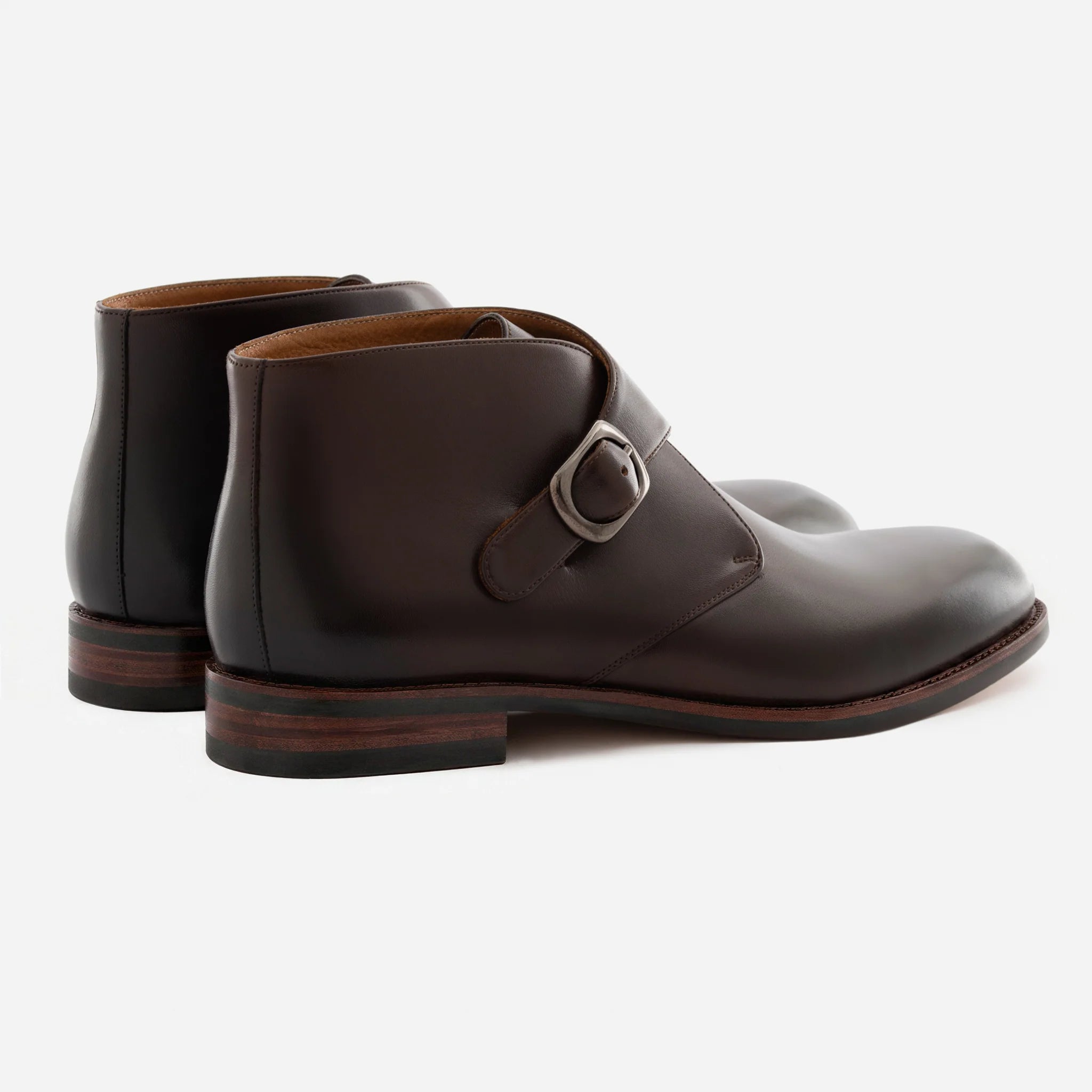 Men’s Gregory Buckle Boots in Premium Full-Grain Leather