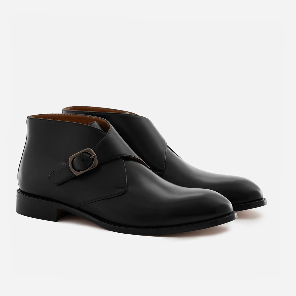 Men’s Gregory Buckle Boots in Premium Full-Grain Leather