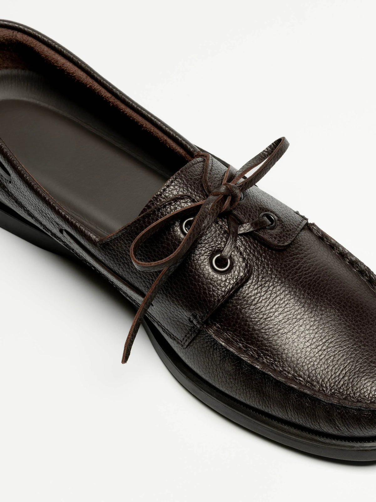 The Boat Shoe - Brown Grain